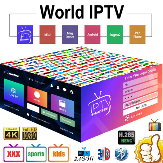Code IPTV Smarters Pro 1 Mois – Abonnement IPTV +15000 chaînes
