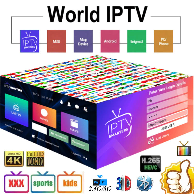 Code IPTV Smarters Pro 24 Mois – +15000 Chaînes & VOD HD